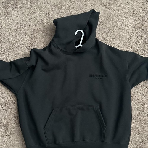 Essentials black hoodie fresh - hoodie,