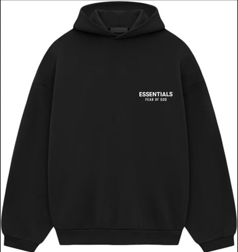 Fw24 fleece black essentials - fleece,